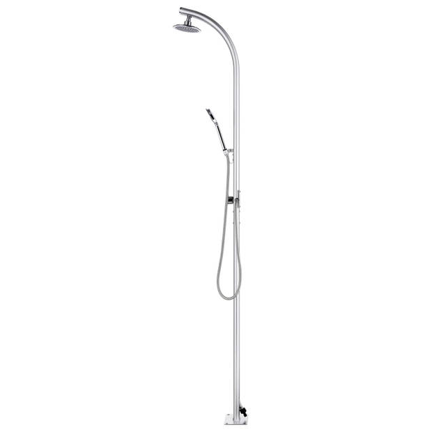 vidaXL Buitendouche 215 cm aluminium