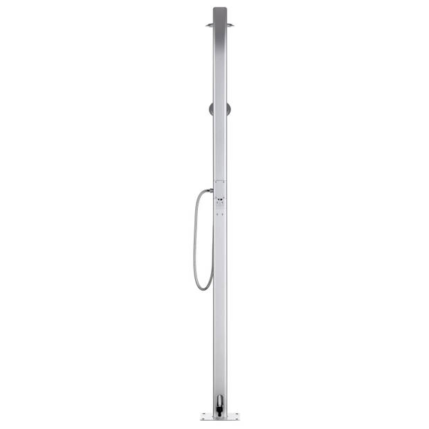 vidaXL Buitendouche 215 cm aluminium