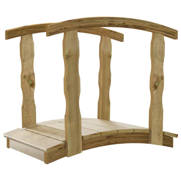 The Living Store Decoratieve Houten Brug - 110cm - Met Leuningen