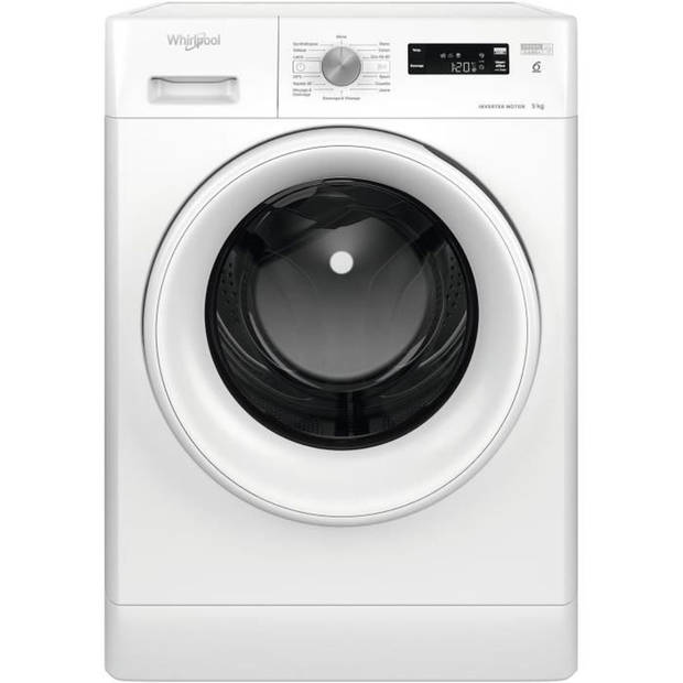 WHIRLPOOL FFSPL9258WFR Freshcare patrijspoortwasmachine - 9 kg - Inductie - L60cm - 1200 tpm - Wit