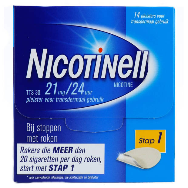 Nicotinell Pleisters 21 mg - voor stoppen met roken