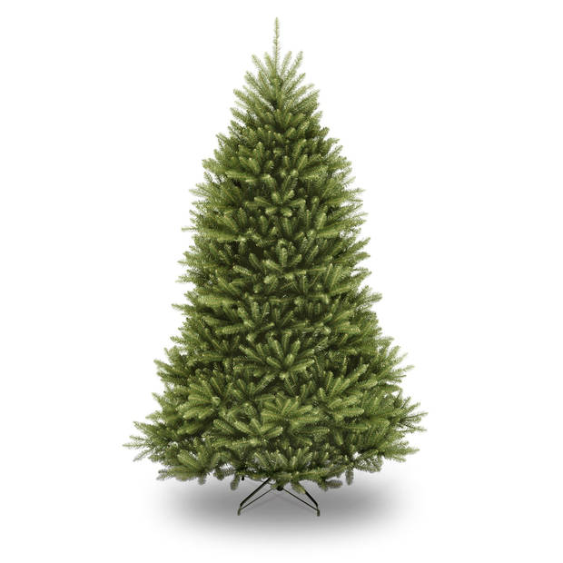 Dunhill kunstkerstboom - 243 cm - groen - Ø 157 cm - 3.010 tips - metalen voet