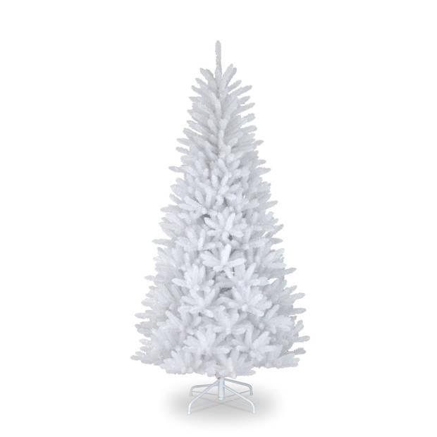 Montreal kunstkerstboom - 210 cm - wit - Ø 114 cm - 1.042 tips - metalen voet