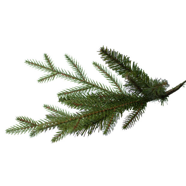 Arkansas kunstkerstboom - 213 cm - groen - Ø 142 cm - 2.846 tips - houten voet
