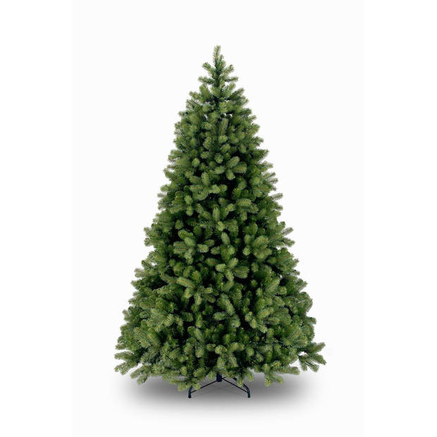 Bayberry kunstkerstboom - 274 cm - groen - Ø 180 cm - 3.185 tips - metalen voet