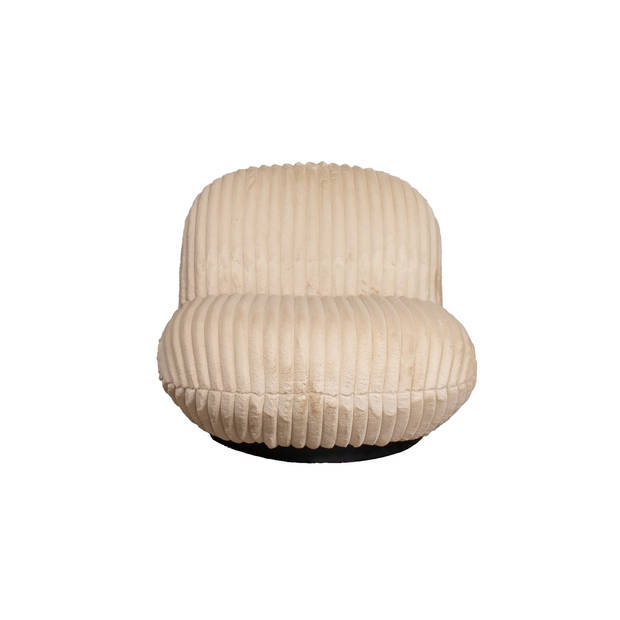 Giga Meubel - Fauteuil Beige - Fluffy - Draaibaar - Fauteuil Swivel