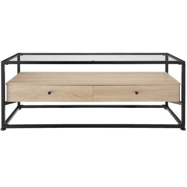 tectake - Sideboard dressoir Maidenhead - industrieel - lichtbruin - 121,5x41,5x50,5cm - 404693