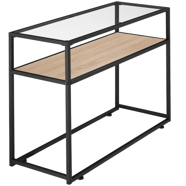 tectake - sidetable Kilkenny - 100 x 41 x 80,5cm - bijzettafel - lichtbruin - 404679