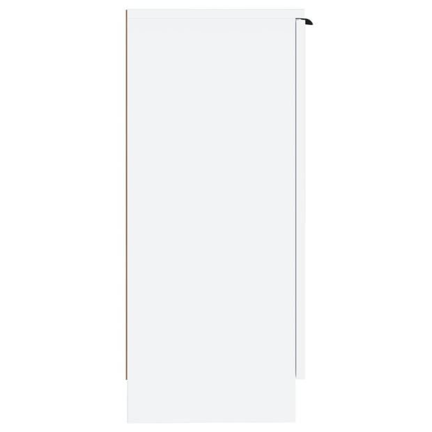 The Living Store Dressoir - Wit - 30 x 30 x 70 cm - Met een deur