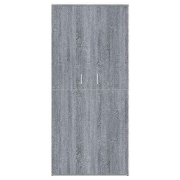 vidaXL Schoenenkast 80x39x178 cm bewerkt hout grijs sonoma eikenkleur