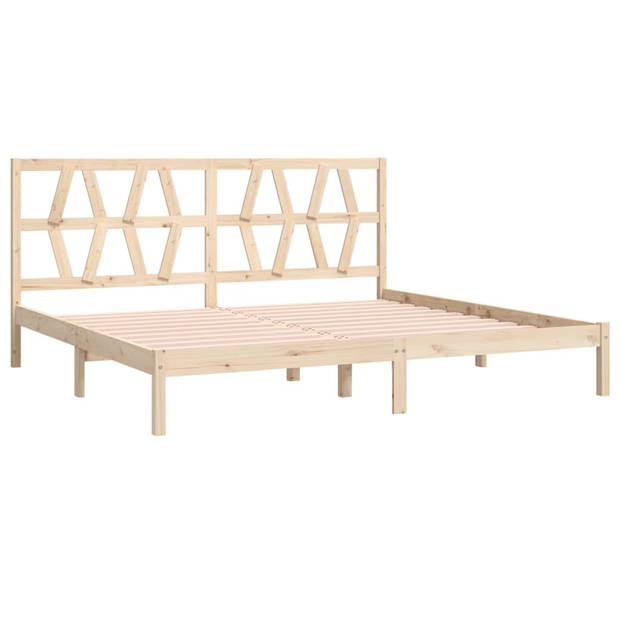 vidaXL Bedframe massief grenenhout 200x200 cm