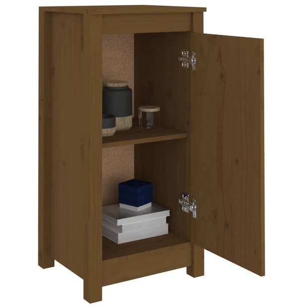 The Living Store Dressoir Massief Grenenhout - 40 x 35 x 80 cm - Honingbruin