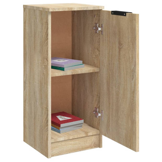 The Living Store Dressoir - Sonoma Eiken - 30 x 30 x 70 cm - Met Deur