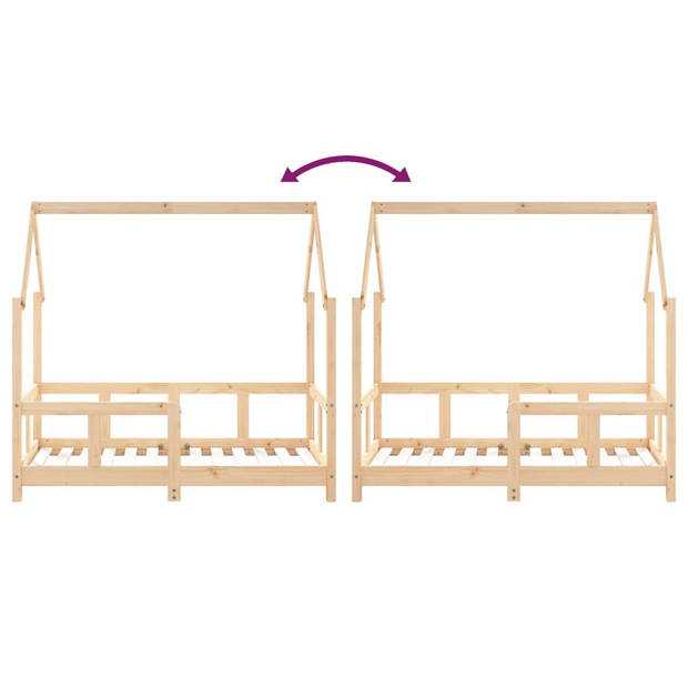 vidaXL Kinderbedframe 70x140 cm massief grenenhout