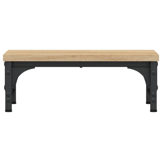 vidaXL Monitorstandaard 37x23x14 cm bewerkt hout sonoma eikenkleurig