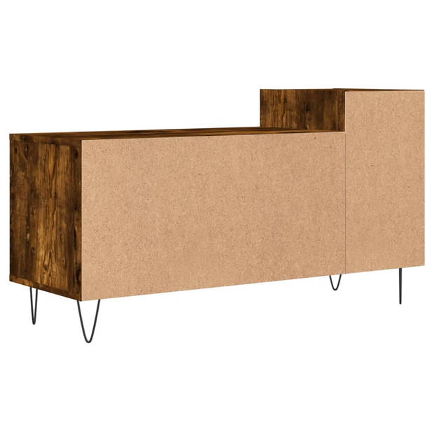 vidaXL Tv-meubel 100x35x55 cm bewerkt hout gerookt eikenkleurig