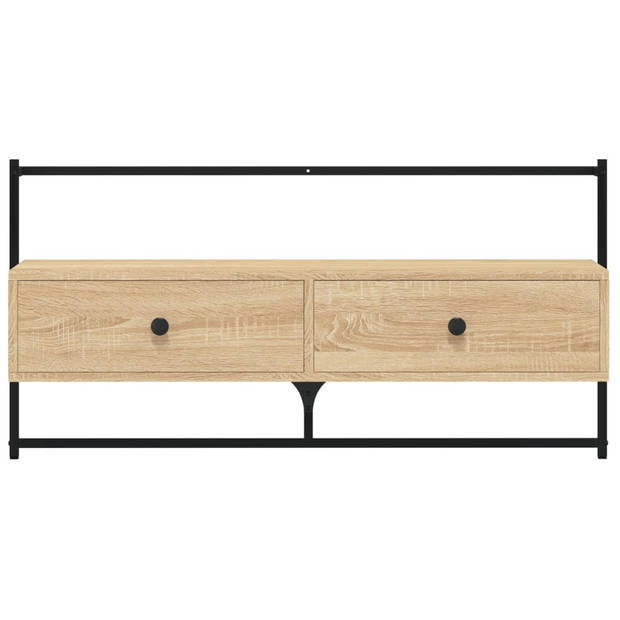 vidaXL Tv-meubel wandgemonteerd 100,5x30x51 cm hout sonoma eikenkleur