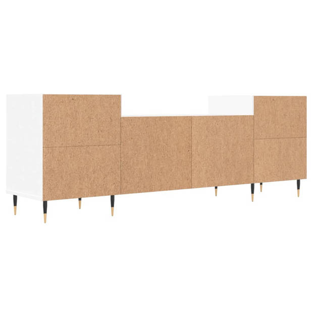 vidaXL Tv-meubel 160x35x55 cm bewerkt hout wit