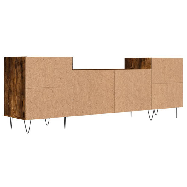 vidaXL Tv-meubel 160x35x55 cm bewerkt hout gerookt eikenkleurig