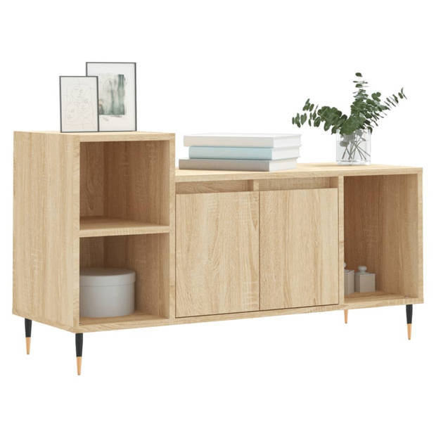 vidaXL Tv-meubel 100x35x55 cm bewerkt hout sonoma eikenkleurig