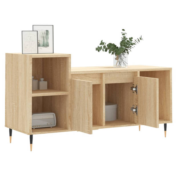 vidaXL Tv-meubel 100x35x55 cm bewerkt hout sonoma eikenkleurig