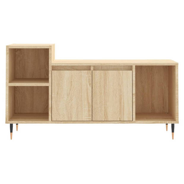 vidaXL Tv-meubel 100x35x55 cm bewerkt hout sonoma eikenkleurig