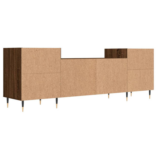 vidaXL Tv-meubel 160x35x55 cm bewerkt hout bruin eikenkleur