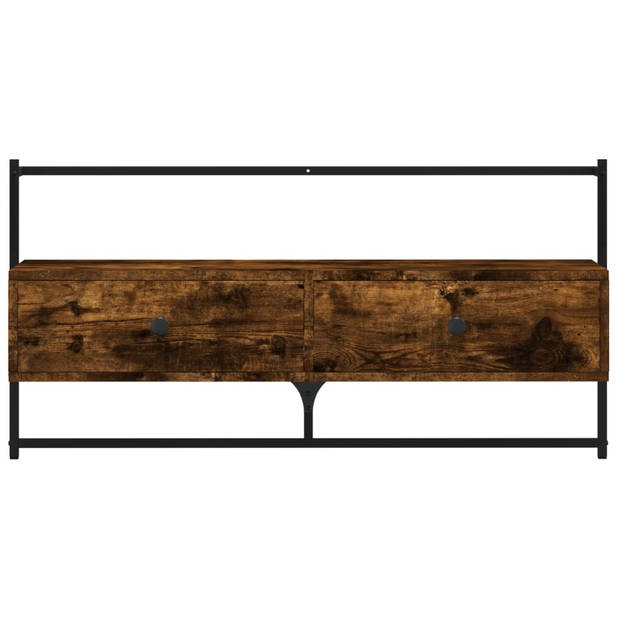vidaXL Tv-meubel wandgemonteerd 100,5x30x51 cm hout gerookt eikenkleur