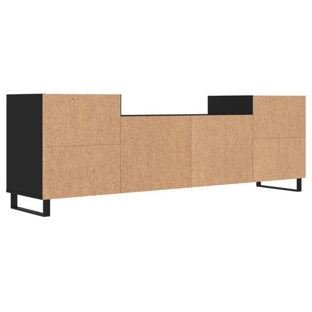 vidaXL Tv-meubel 160x35x55 cm bewerkt hout zwart