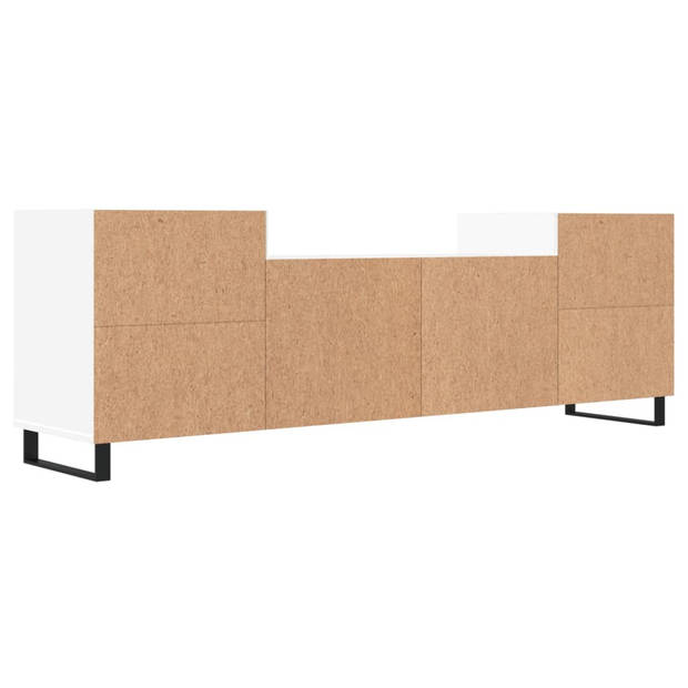 vidaXL Tv-meubel 160x35x55 cm bewerkt hout wit