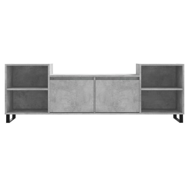 vidaXL Tv-meubel 160x35x55 cm bewerkt hout betongrijs