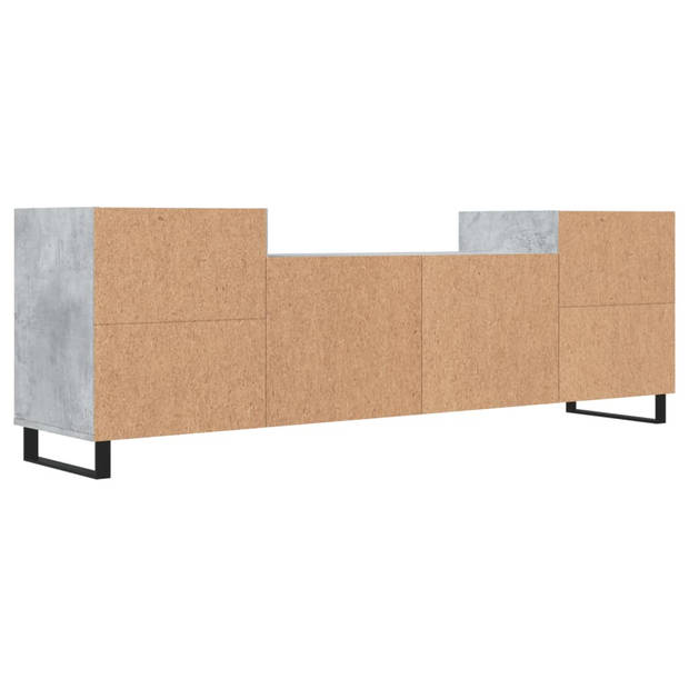 vidaXL Tv-meubel 160x35x55 cm bewerkt hout betongrijs