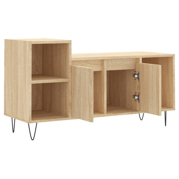 vidaXL Tv-meubel 100x35x55 cm bewerkt hout sonoma eikenkleurig