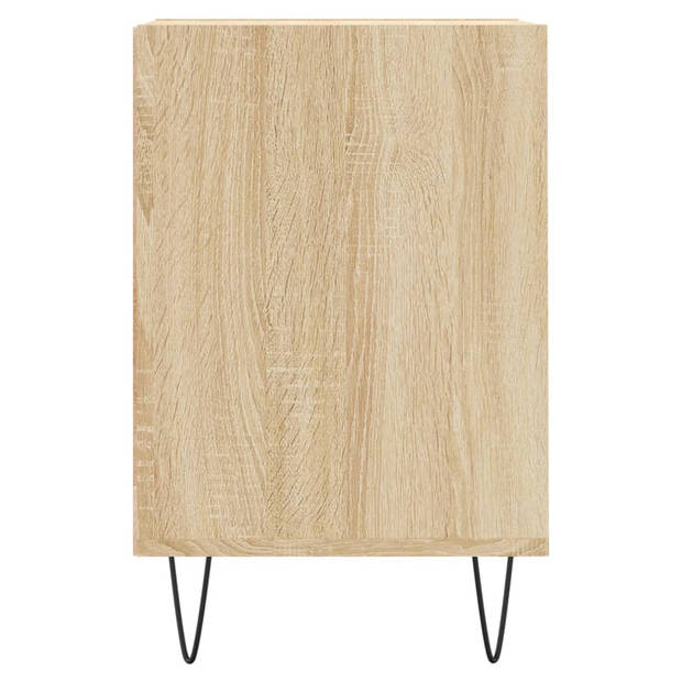 vidaXL Tv-meubel 100x35x55 cm bewerkt hout sonoma eikenkleurig