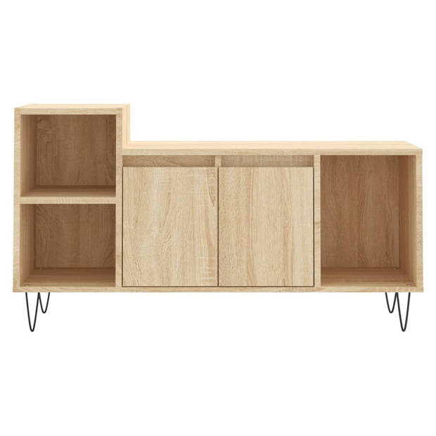 vidaXL Tv-meubel 100x35x55 cm bewerkt hout sonoma eikenkleurig