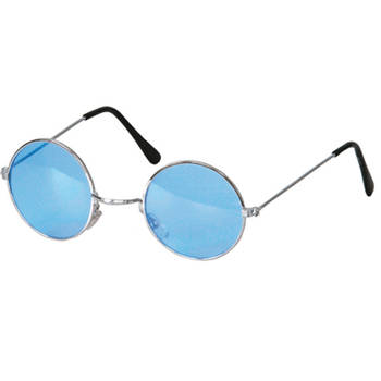 Hippie brilletje blauw - Verkleedbrillen