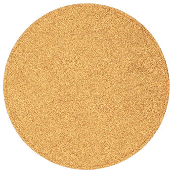 Excellent Houseware placemat - goud - D33 cm - glitter - rond - Placemats