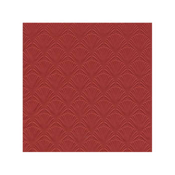 32x Luxe 3-laags servetten met patroon donker rood 33 x 33 cm - Feestservetten