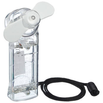 Cepewa Ventilator voor in je hand - Verkoeling in zomer - 10 cm - Wit - Klein zak formaat model - Handventilatoren