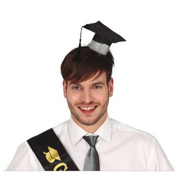 Geslaagd/diploma gehaald verkleed diadeem/haarband - afstudeer thema feest accessoires - Verkleedhoofddeksels