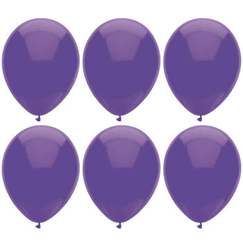 Ballonnen verjaardag/thema feest - 300x stuks - paars - 29 cm - Ballonnen