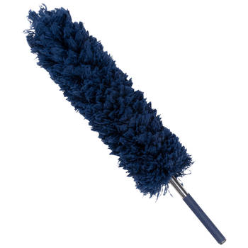 Lifetime Clean plumeau/duster XL - uitschuifbaar - synthetisch - blauw/grijs - 55-142 cm - plumeaus