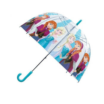 Disney Frozen paraplu - voor kinderen - blauw - D61 cm - Paraplu's