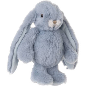 Bukowski pluche konijn knuffeldier - lichtblauw - staand - 22 cm - Knuffel huisdieren