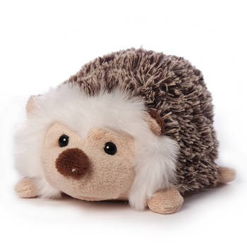 Inware pluche egel knuffeldier - bruin - 14 cm - Knuffel boederijdieren