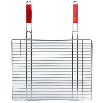 Elite BBQ/barbecue rooster - klem grill - metaal - 52 x 40 x 1 cm - Extra groot formaat - barbecueroosters