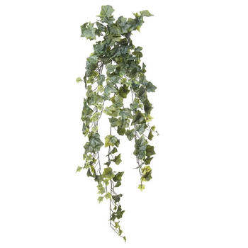 Louis Maes kunstplant met blaadjes hangplant Klimop/hedera - groen - 105 cm - Kunstplanten