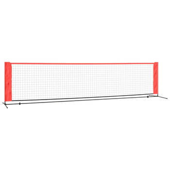 The Living Store Tennisnet - Polyester - Stalen frame - 400x100x87 cm - Inclusief draagtas