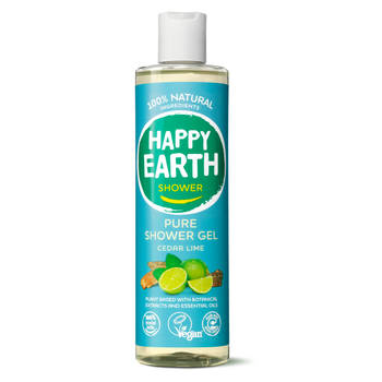Happy Earth 100% Natuurlijke Shower Gel Cedar Lime