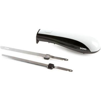 Domo Electric Knife - Zelf -roestvrijstalen messen - 590 GR - 150W - Zwart / Wit